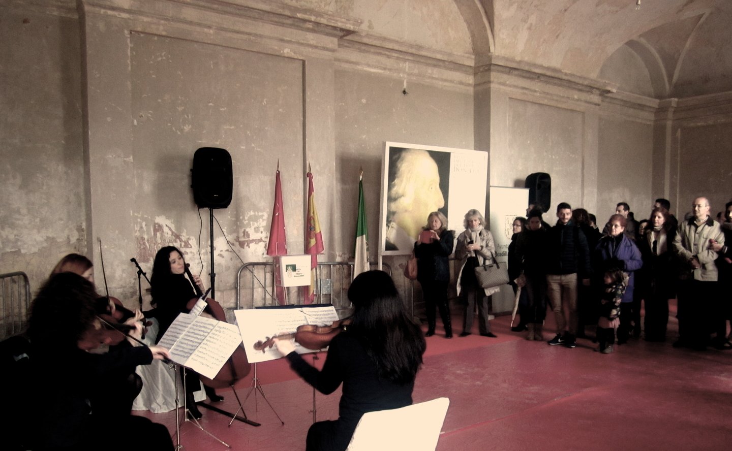 Inauguración de los jardines del Palacio de Boadilla.